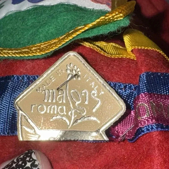 Vintage Italian Doll Magis Roma Side Glance Eyes Ethnic Folk Costume Paper Mache - Picture 2 of 8